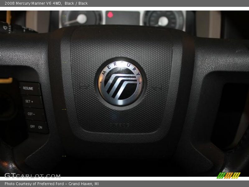 Black / Black 2008 Mercury Mariner V6 4WD