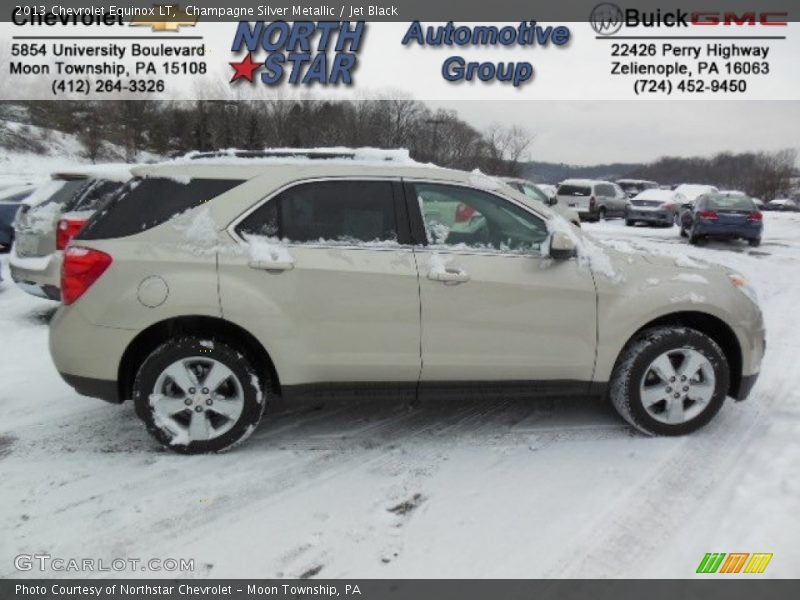 Champagne Silver Metallic / Jet Black 2013 Chevrolet Equinox LT