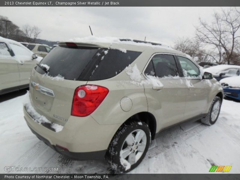 Champagne Silver Metallic / Jet Black 2013 Chevrolet Equinox LT