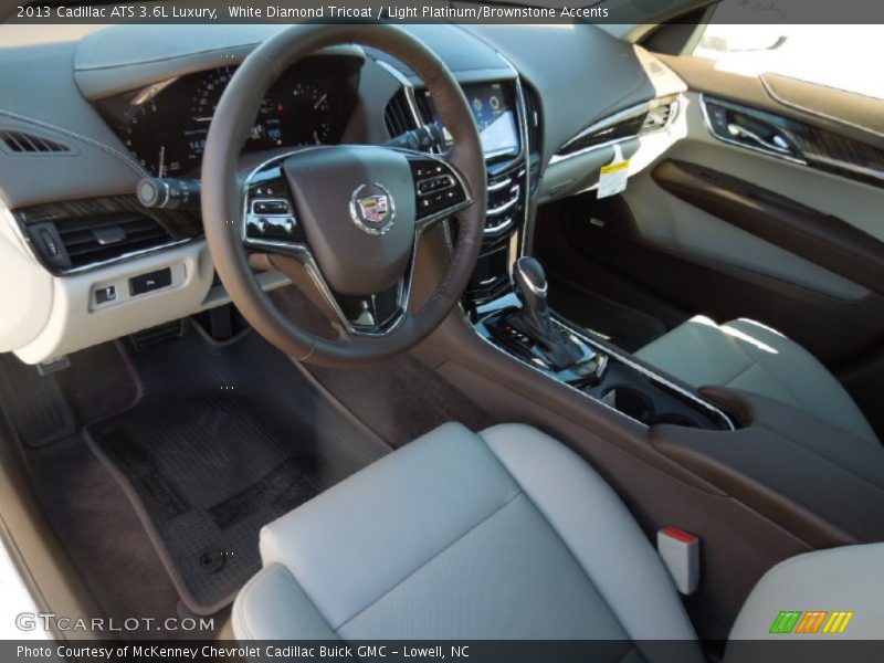 Light Platinum/Brownstone Accents Interior - 2013 ATS 3.6L Luxury 