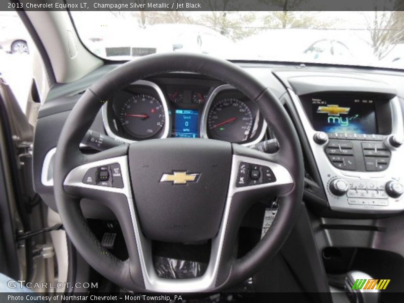 Champagne Silver Metallic / Jet Black 2013 Chevrolet Equinox LT