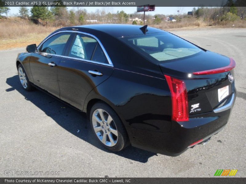 Black Raven / Jet Black/Jet Black Accents 2013 Cadillac ATS 3.6L Luxury