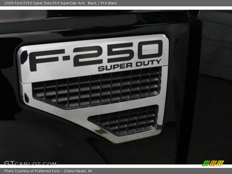 Black / FX4 Black 2009 Ford F250 Super Duty FX4 SuperCab 4x4