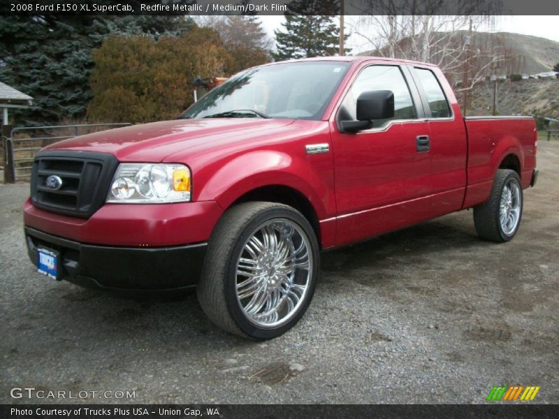 Redfire Metallic / Medium/Dark Flint 2008 Ford F150 XL SuperCab