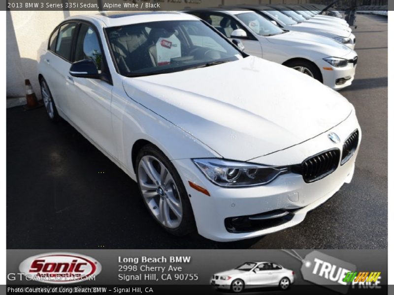 Alpine White / Black 2013 BMW 3 Series 335i Sedan