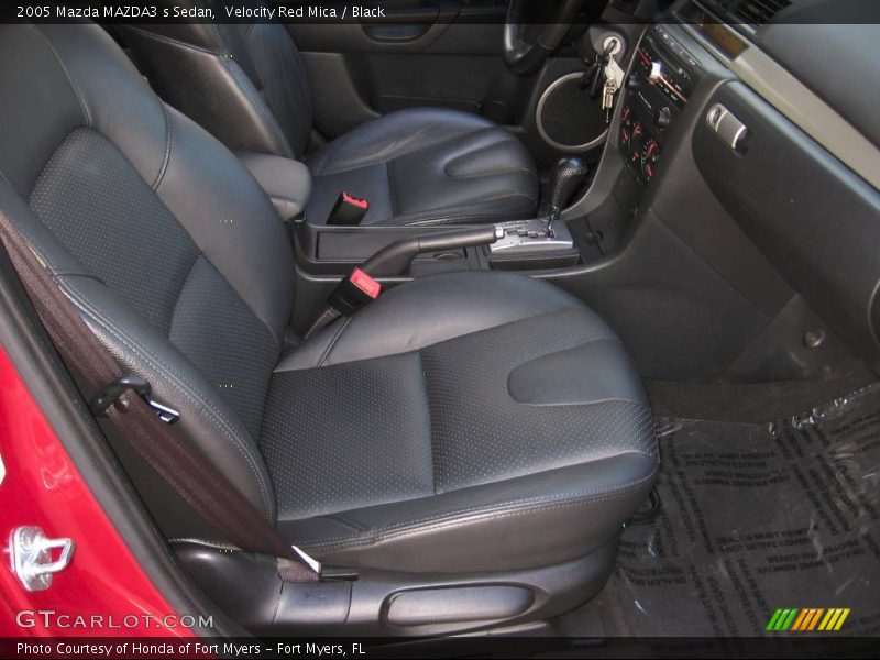 Velocity Red Mica / Black 2005 Mazda MAZDA3 s Sedan