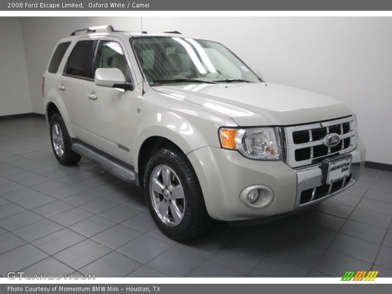 Oxford White / Camel 2008 Ford Escape Limited