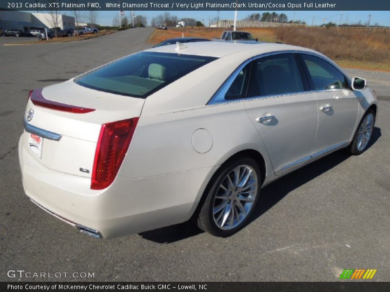 White Diamond Tricoat / Very Light Platinum/Dark Urban/Cocoa Opus Full Leather 2013 Cadillac XTS Platinum FWD
