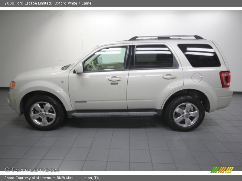 Oxford White / Camel 2008 Ford Escape Limited