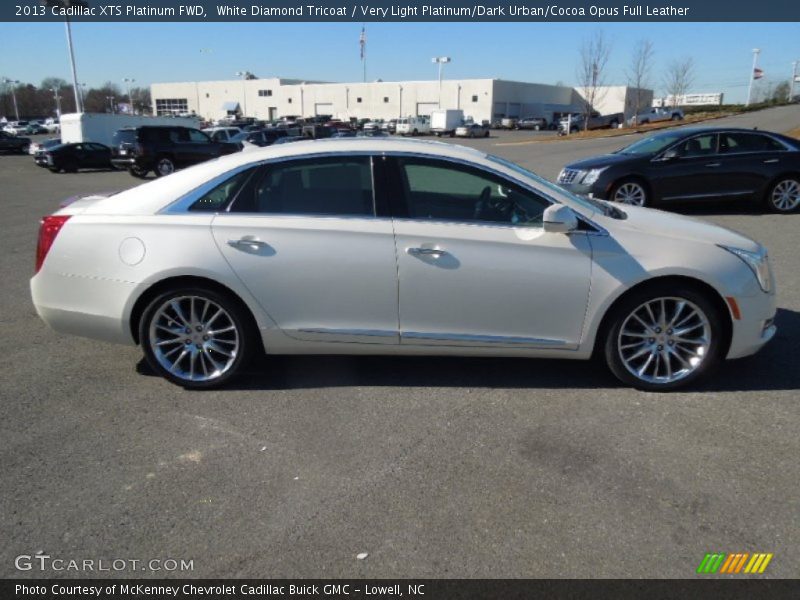 White Diamond Tricoat / Very Light Platinum/Dark Urban/Cocoa Opus Full Leather 2013 Cadillac XTS Platinum FWD