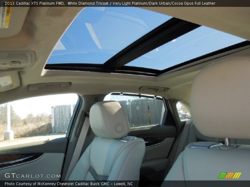 White Diamond Tricoat / Very Light Platinum/Dark Urban/Cocoa Opus Full Leather 2013 Cadillac XTS Platinum FWD