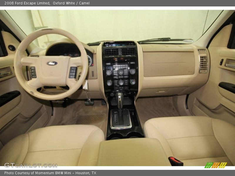 Oxford White / Camel 2008 Ford Escape Limited