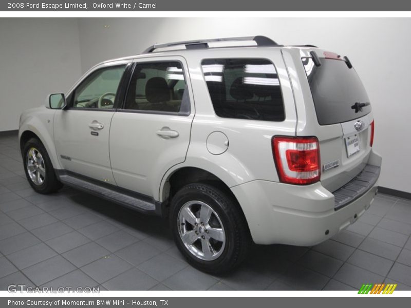 Oxford White / Camel 2008 Ford Escape Limited