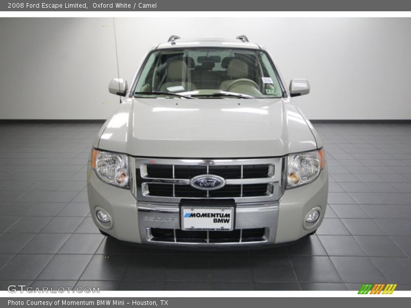Oxford White / Camel 2008 Ford Escape Limited