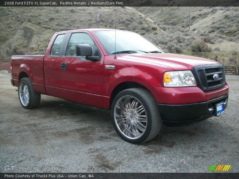 Redfire Metallic / Medium/Dark Flint 2008 Ford F150 XL SuperCab