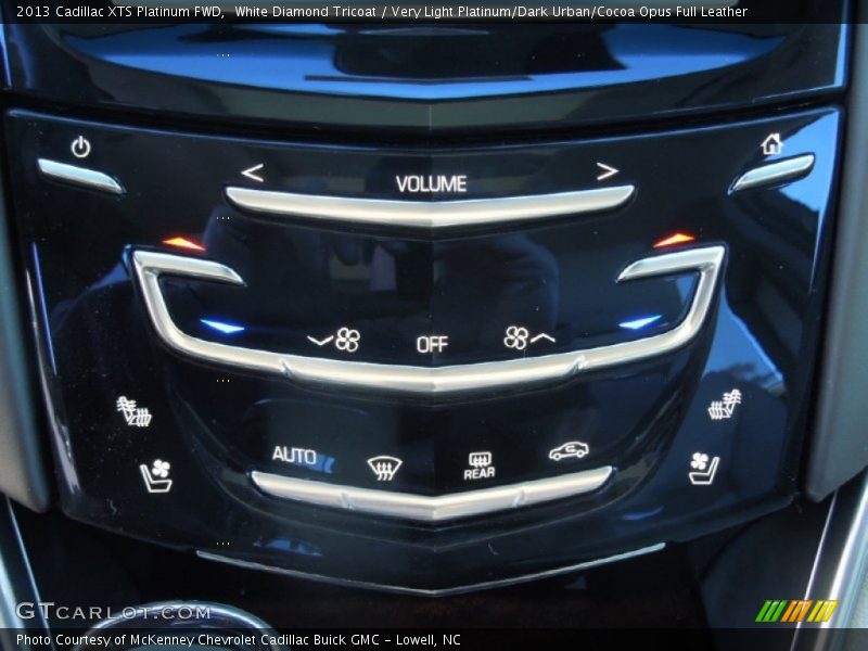 White Diamond Tricoat / Very Light Platinum/Dark Urban/Cocoa Opus Full Leather 2013 Cadillac XTS Platinum FWD