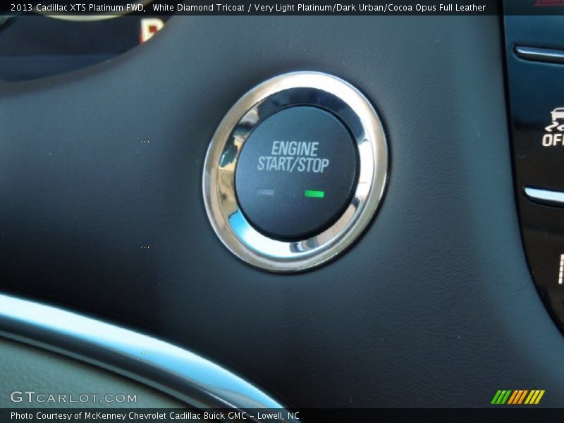 White Diamond Tricoat / Very Light Platinum/Dark Urban/Cocoa Opus Full Leather 2013 Cadillac XTS Platinum FWD