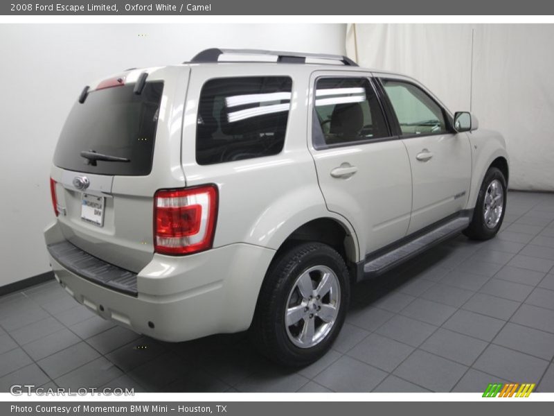 Oxford White / Camel 2008 Ford Escape Limited