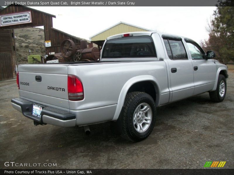 Bright Silver Metallic / Dark Slate Gray 2004 Dodge Dakota Sport Quad Cab