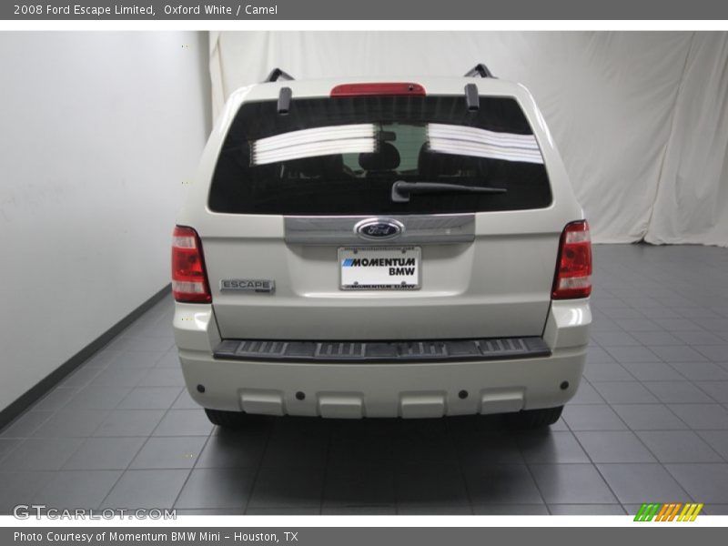 Oxford White / Camel 2008 Ford Escape Limited