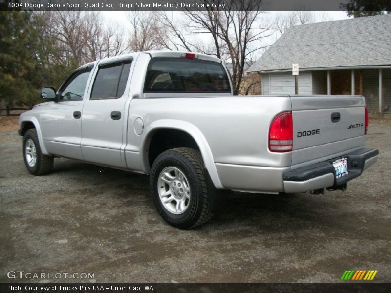 Bright Silver Metallic / Dark Slate Gray 2004 Dodge Dakota Sport Quad Cab