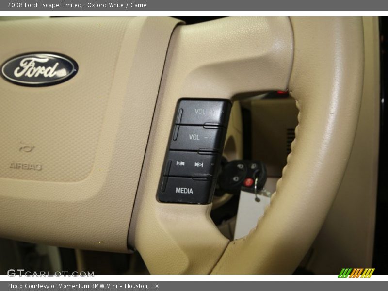 Oxford White / Camel 2008 Ford Escape Limited