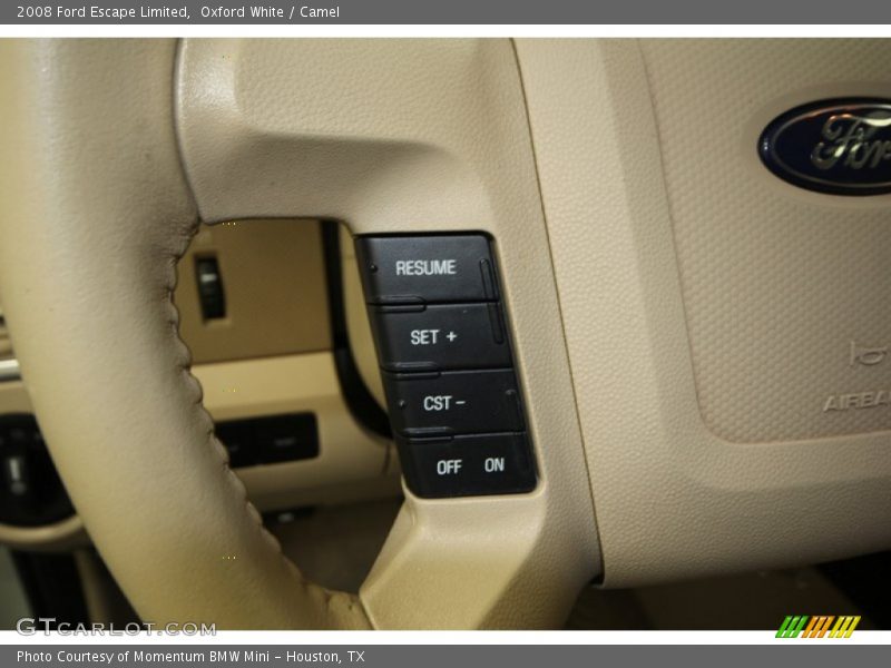 Oxford White / Camel 2008 Ford Escape Limited