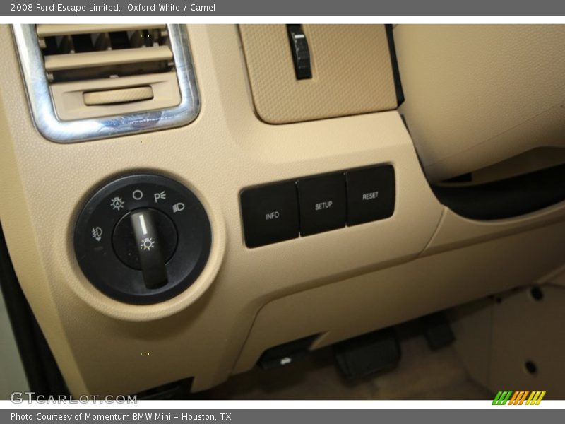 Oxford White / Camel 2008 Ford Escape Limited