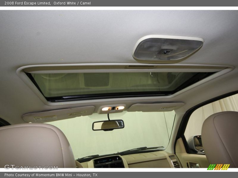 Oxford White / Camel 2008 Ford Escape Limited
