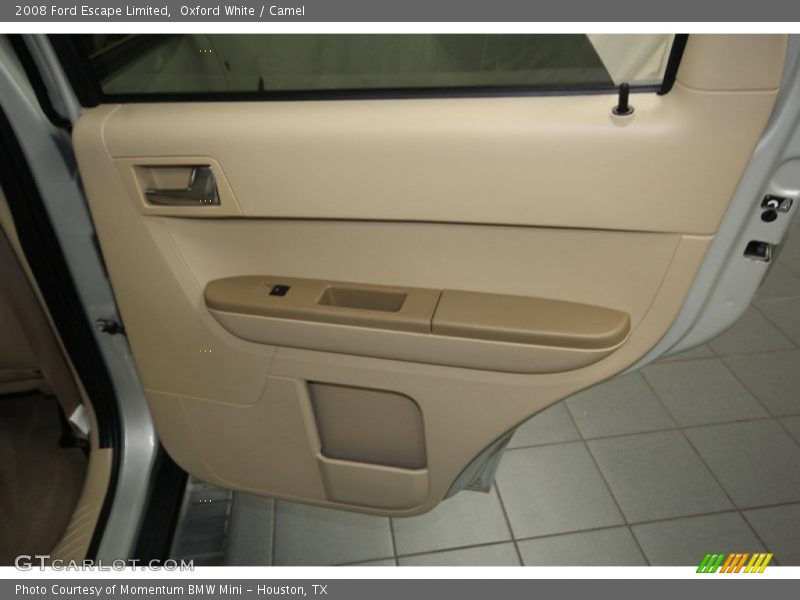 Oxford White / Camel 2008 Ford Escape Limited