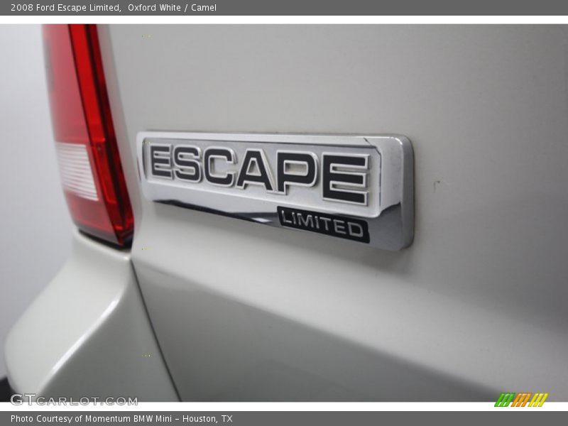 Oxford White / Camel 2008 Ford Escape Limited