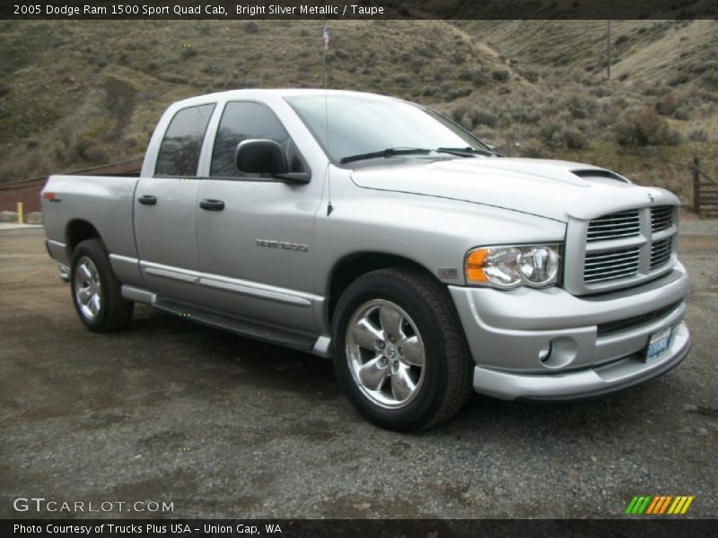 Bright Silver Metallic / Taupe 2005 Dodge Ram 1500 Sport Quad Cab