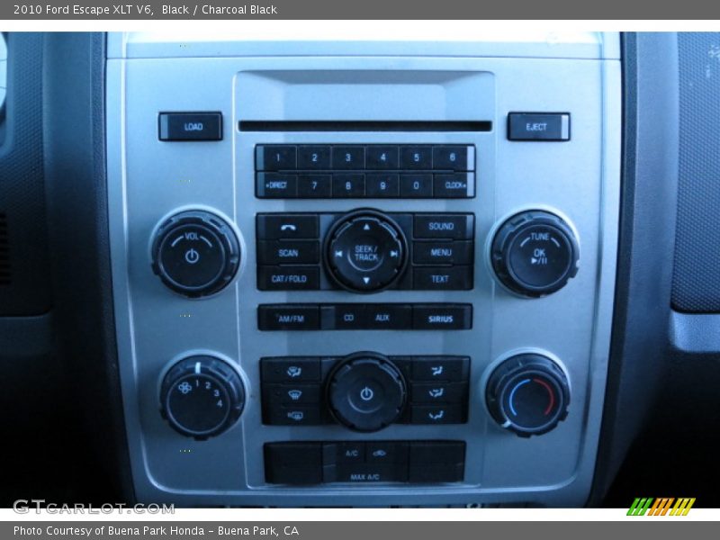 Black / Charcoal Black 2010 Ford Escape XLT V6