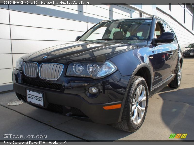 Monaco Blue Metallic / Sand Beige 2010 BMW X3 xDrive30i