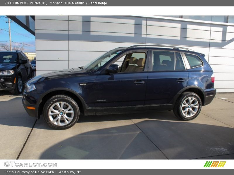 Monaco Blue Metallic / Sand Beige 2010 BMW X3 xDrive30i