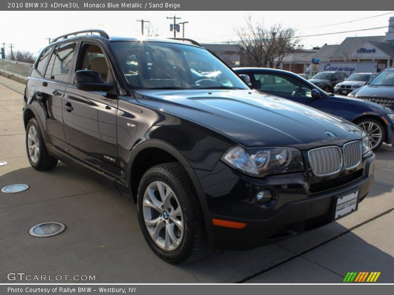Monaco Blue Metallic / Sand Beige 2010 BMW X3 xDrive30i