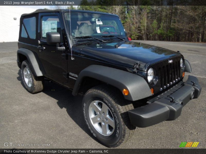 Black / Black 2013 Jeep Wrangler Sport S 4x4