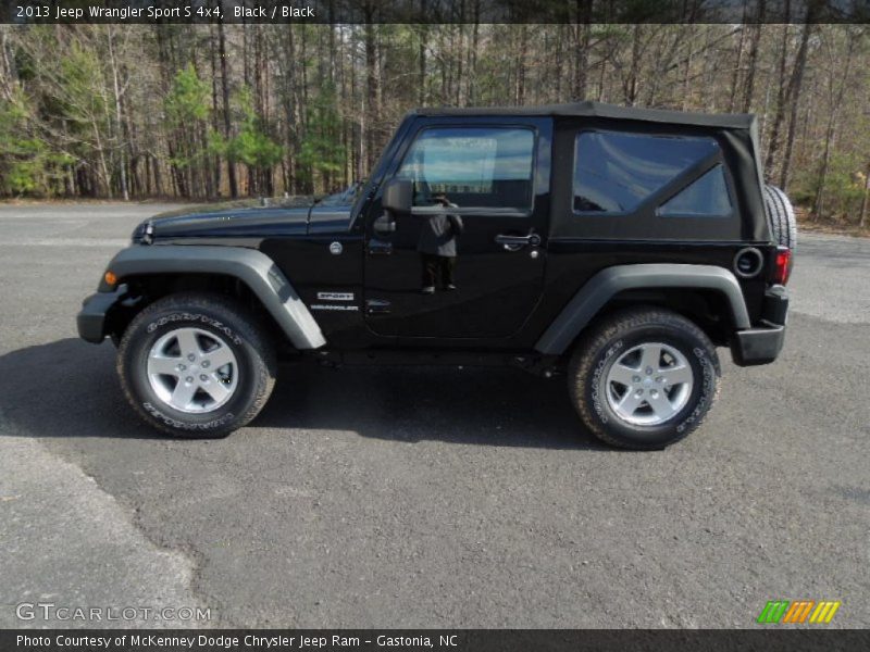 Black / Black 2013 Jeep Wrangler Sport S 4x4