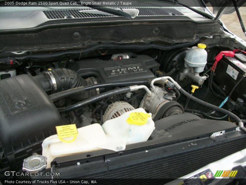 Bright Silver Metallic / Taupe 2005 Dodge Ram 1500 Sport Quad Cab