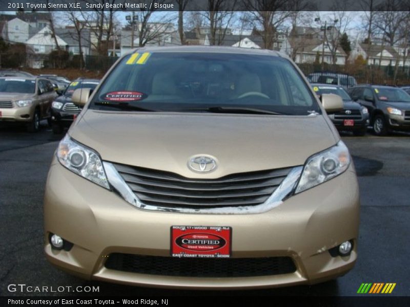 Sandy Beach Metallic / Bisque 2011 Toyota Sienna XLE