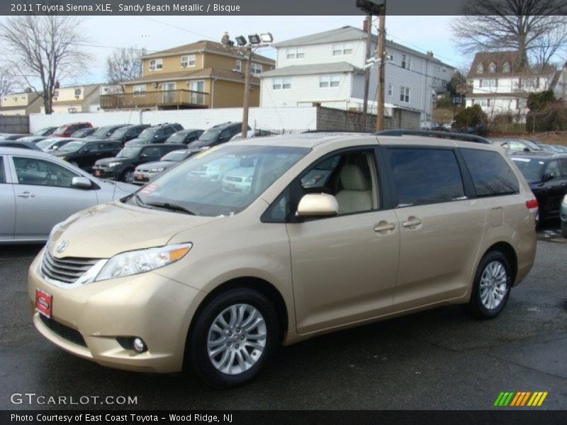 Sandy Beach Metallic / Bisque 2011 Toyota Sienna XLE