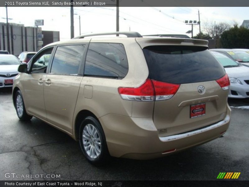 Sandy Beach Metallic / Bisque 2011 Toyota Sienna XLE