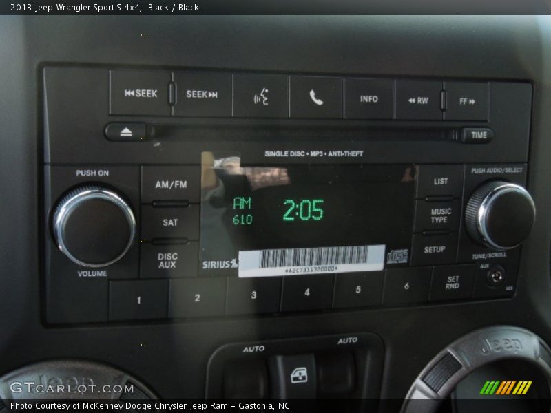 Black / Black 2013 Jeep Wrangler Sport S 4x4