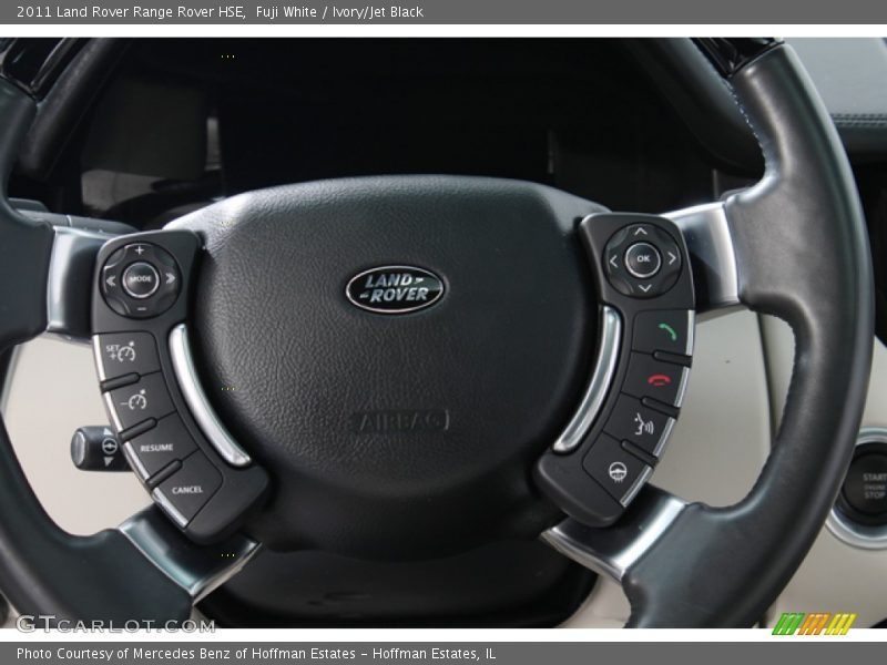 Fuji White / Ivory/Jet Black 2011 Land Rover Range Rover HSE
