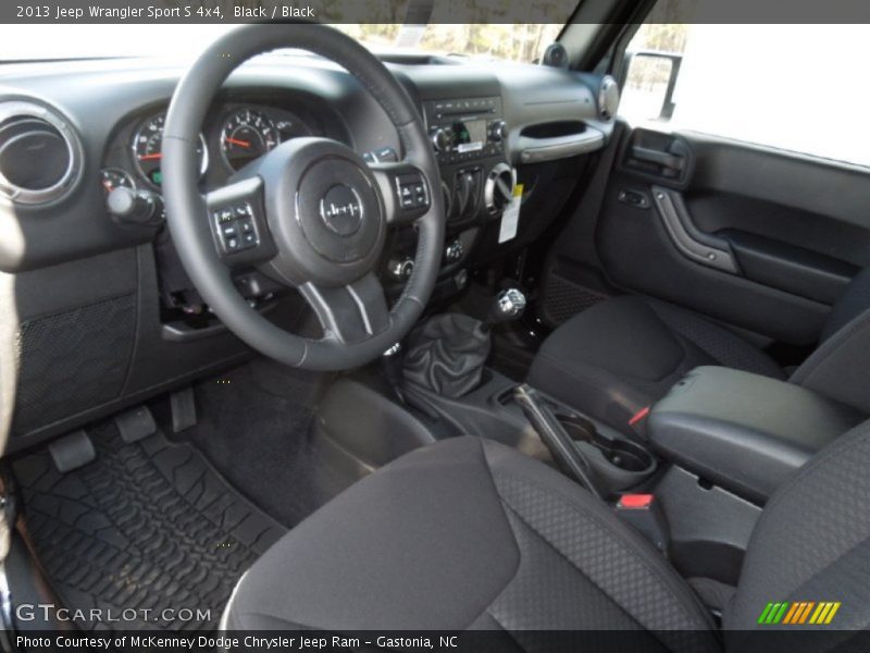 Black / Black 2013 Jeep Wrangler Sport S 4x4