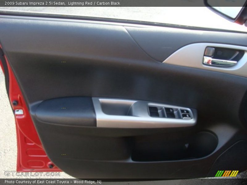 Lightning Red / Carbon Black 2009 Subaru Impreza 2.5i Sedan