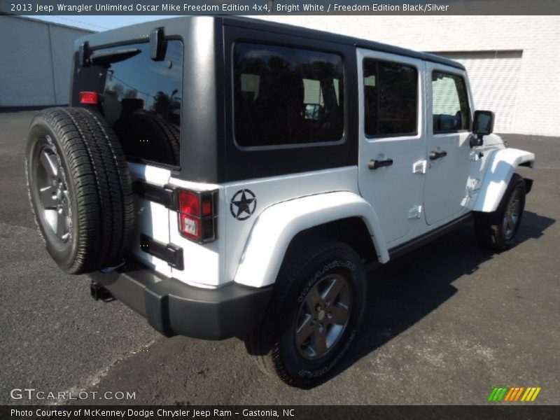 Bright White / Freedom Edition Black/Silver 2013 Jeep Wrangler Unlimited Oscar Mike Freedom Edition 4x4