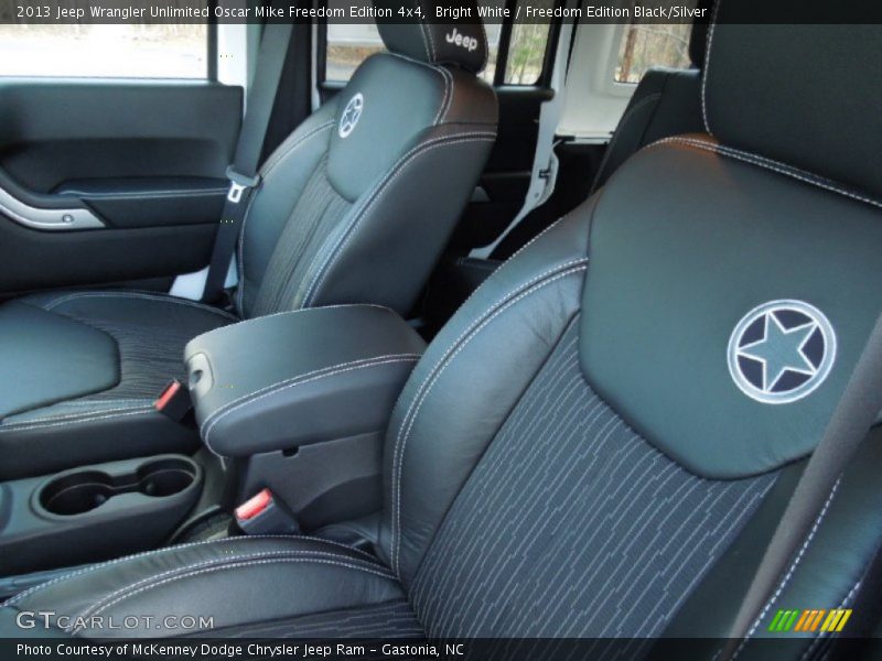 Front Seat of 2013 Wrangler Unlimited Oscar Mike Freedom Edition 4x4