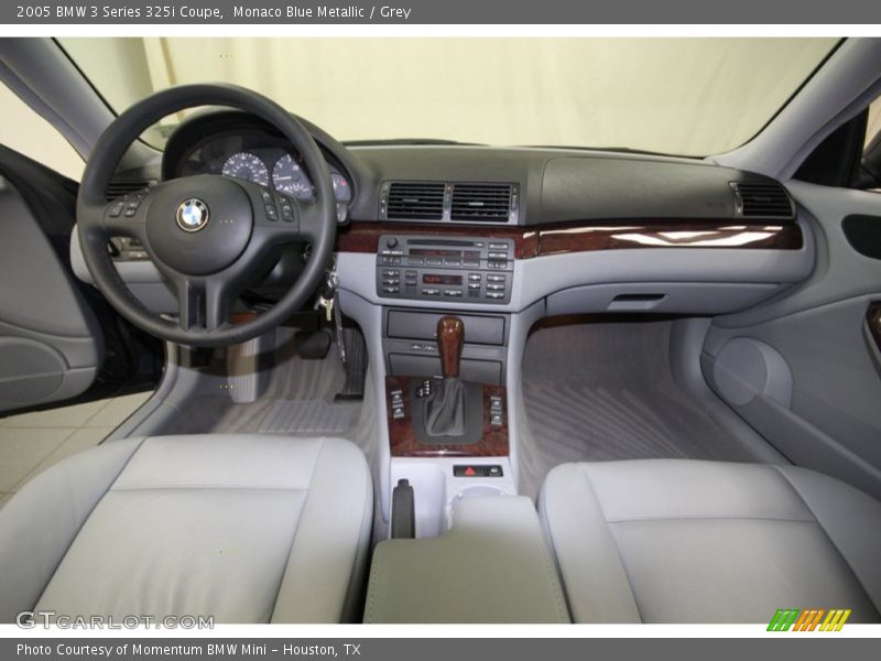 Monaco Blue Metallic / Grey 2005 BMW 3 Series 325i Coupe