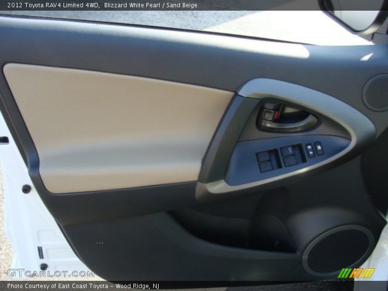 Blizzard White Pearl / Sand Beige 2012 Toyota RAV4 Limited 4WD